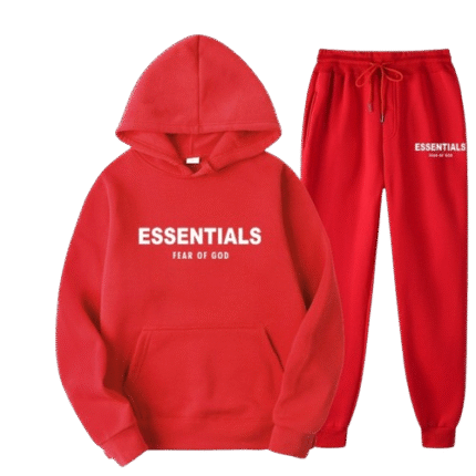 Red Essentials TrackSuit