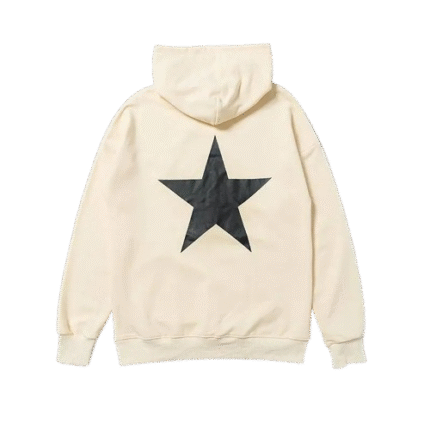 Essentials Beige Star Hoodies