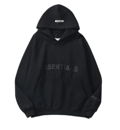 Black Essentials Hoodie Men Women