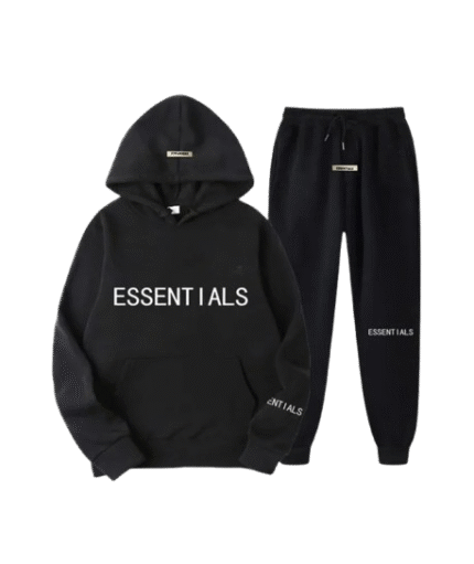 Black Essentials Tracksuit