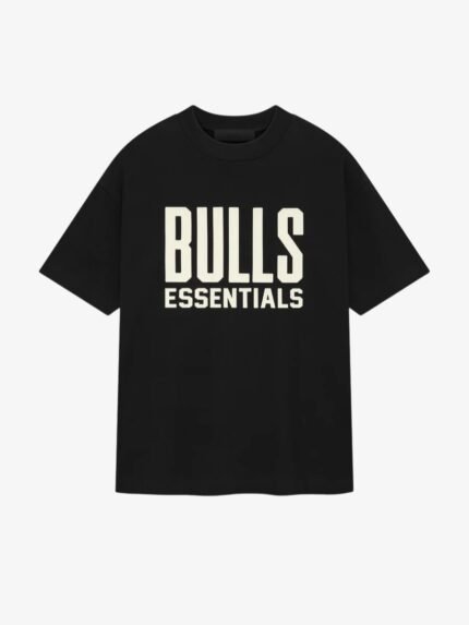 Essentials Bulls Short Sleeve Tee – Black