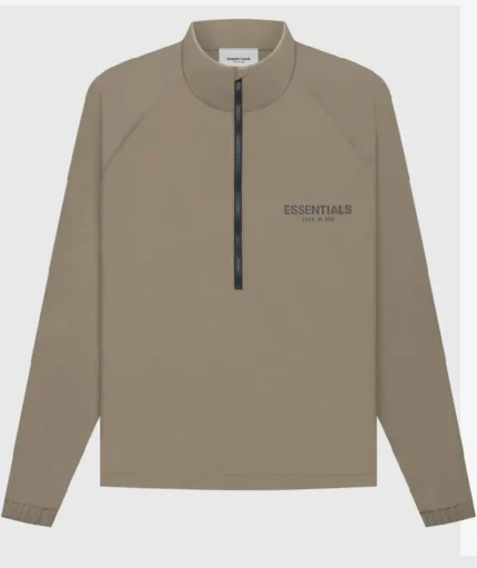 Essentials Summer Half Zip Track Jacket Harvest